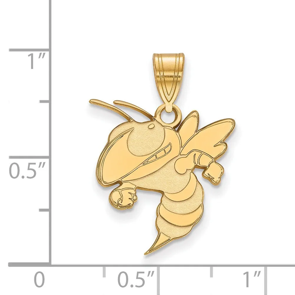 10k Gold Georgia Institute of Technology Yellow Jacket Large Pendant