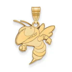 10k Gold Georgia Institute of Technology Yellow Jacket Large Pendant