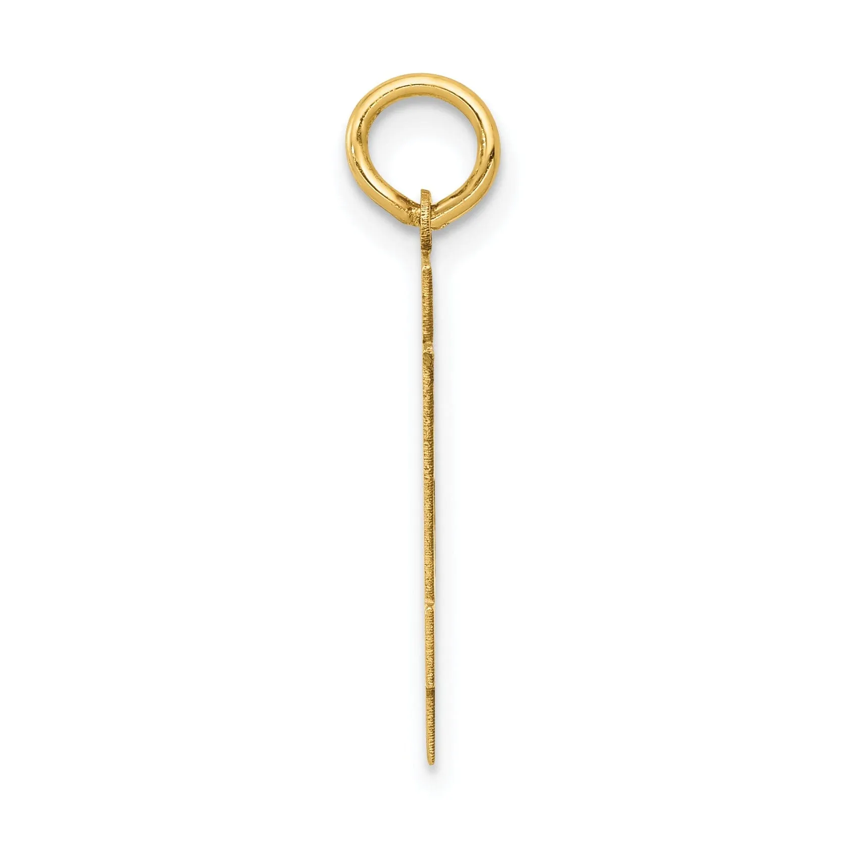14K Yellow Gold Polished Finish Medium Size Number 84 Charm Pendant