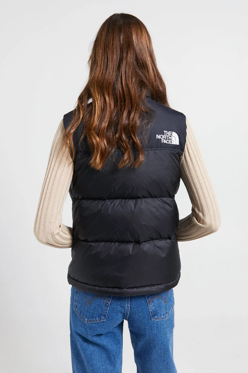 1996 Retro Nuptse Vest Recycled Black