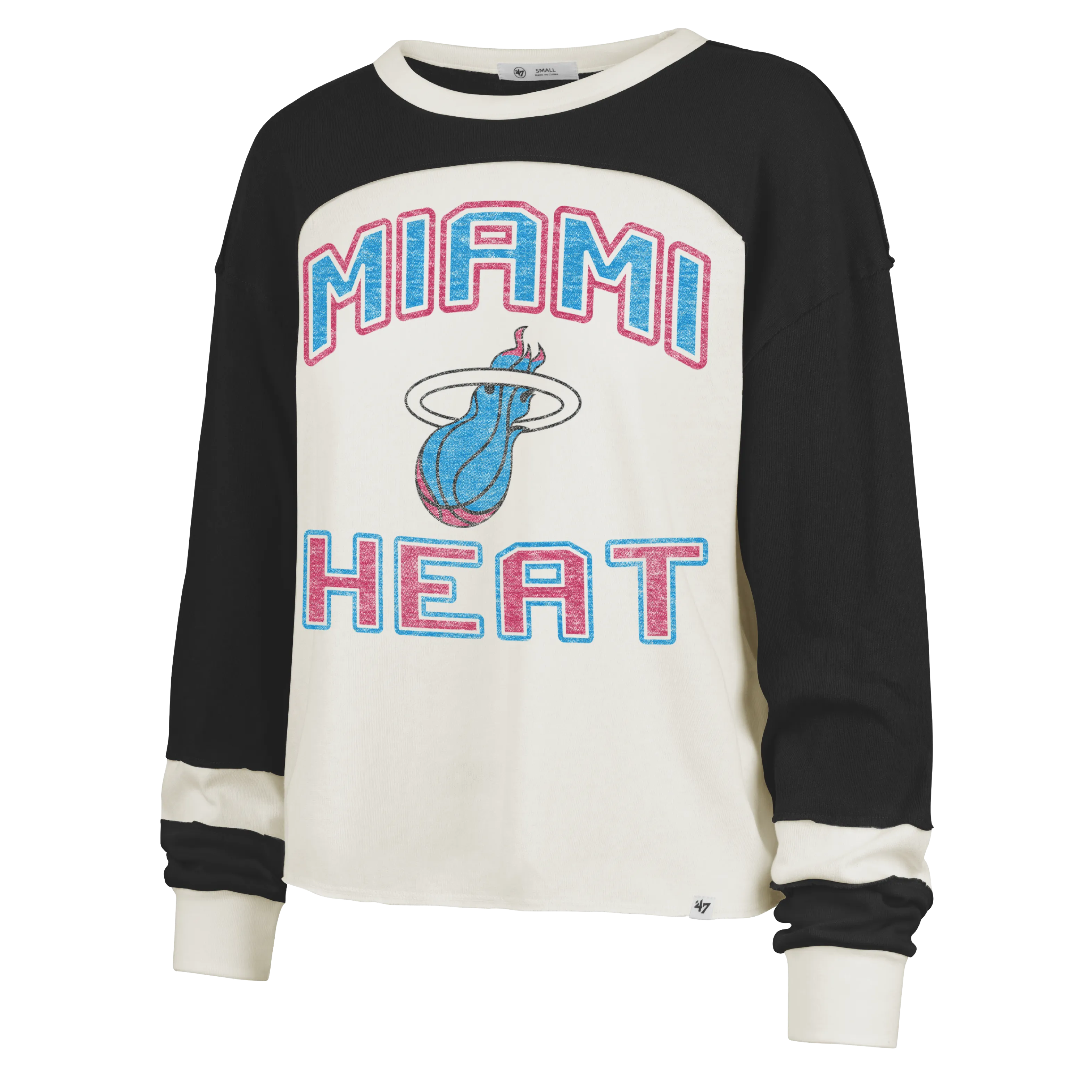 '47 Brand Miami HEAT Orignal Vice Women's Long Sleeve Tee