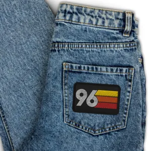 96 - 1996 Retro Birthday Year Embroidered patches