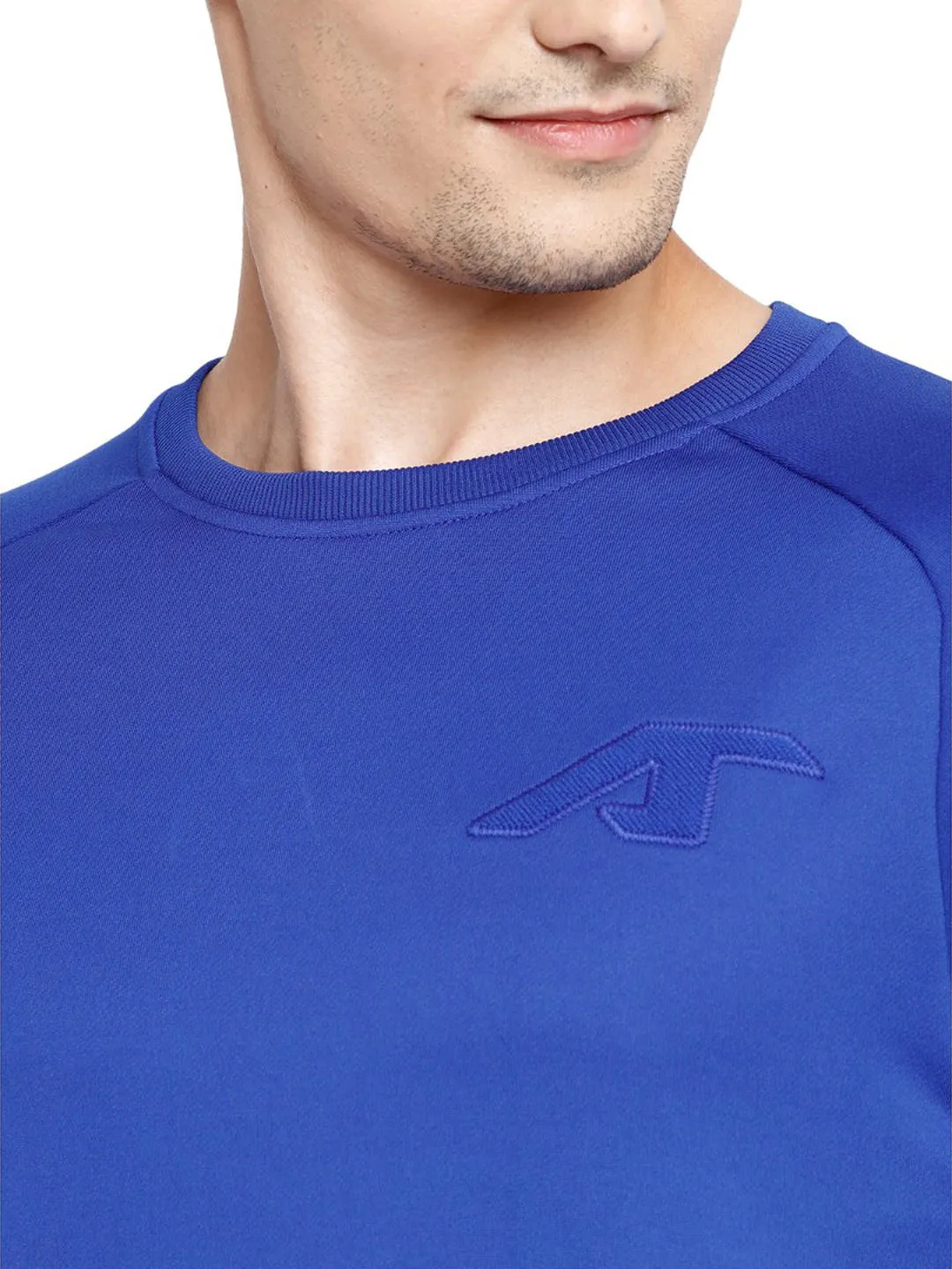 Alcis Men Blue Solid Sweatshirt 129MSS380
