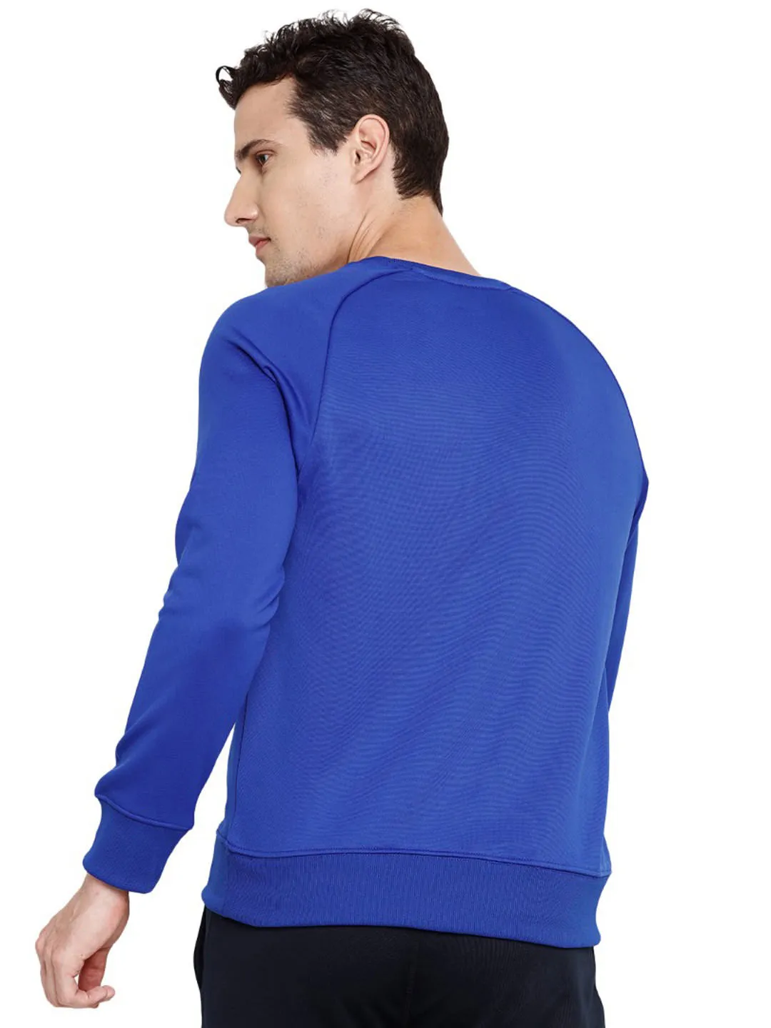 Alcis Men Blue Solid Sweatshirt 129MSS380