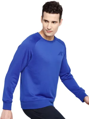 Alcis Men Blue Solid Sweatshirt 129MSS380