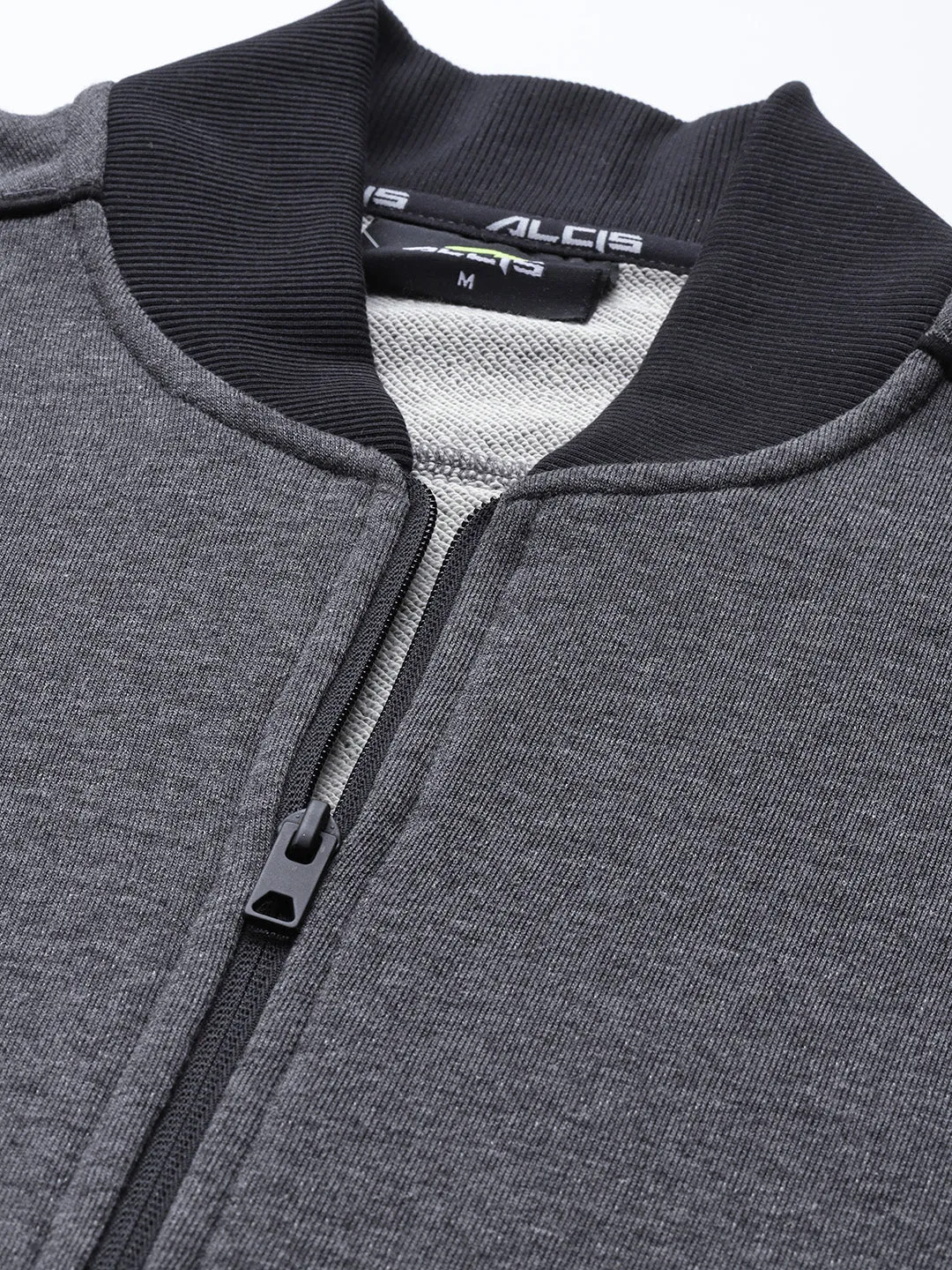 Alcis Men Charcoal Printed Sweatshirt