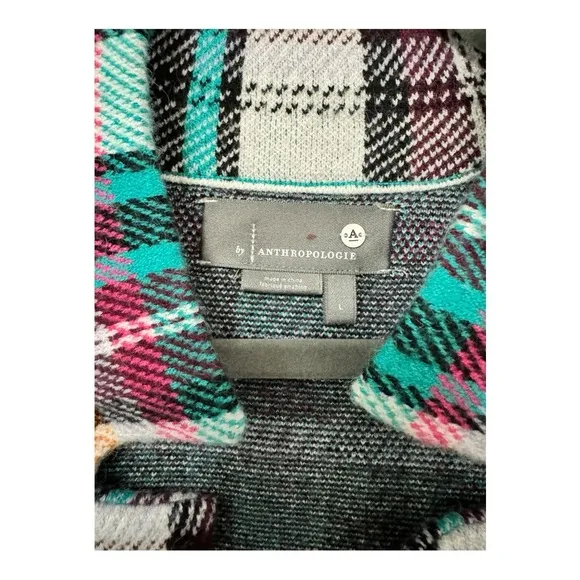 ANTHROPOLOGIE | Rosetta Cropped Plaid Jacket in Rosetta Plaid, Size Large