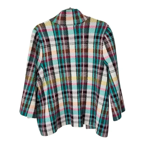 ANTHROPOLOGIE | Rosetta Cropped Plaid Jacket in Rosetta Plaid, Size Large