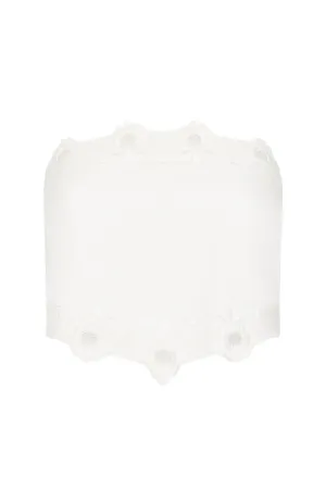 Antoinette Tie Top | Vintage White