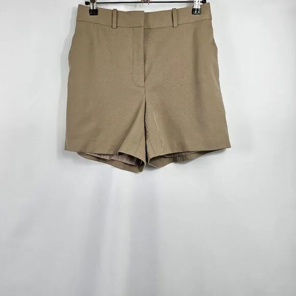 Aritzia Babaton Tailored Shorts in Tan Size 4