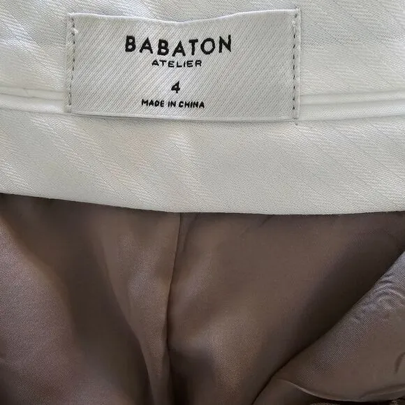 Aritzia Babaton Tailored Shorts in Tan Size 4