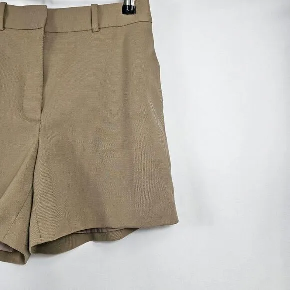 Aritzia Babaton Tailored Shorts in Tan Size 4