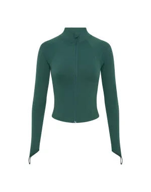 Athlete Crop Jacket - Green