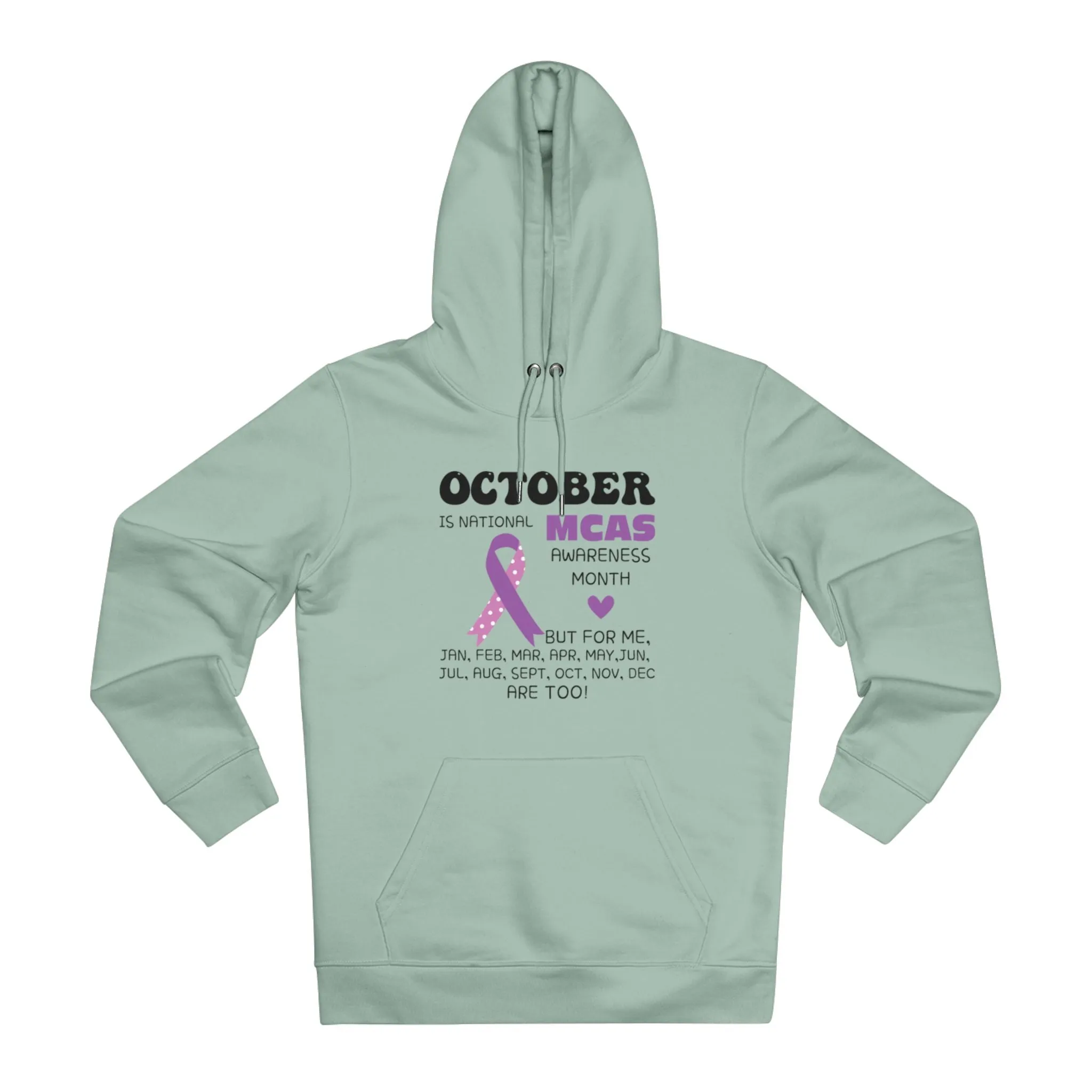 Awareness Month - MCAS in Pastel Aesthetic | Unisex Heavy Blend Organic Hoodie Sweatshirt