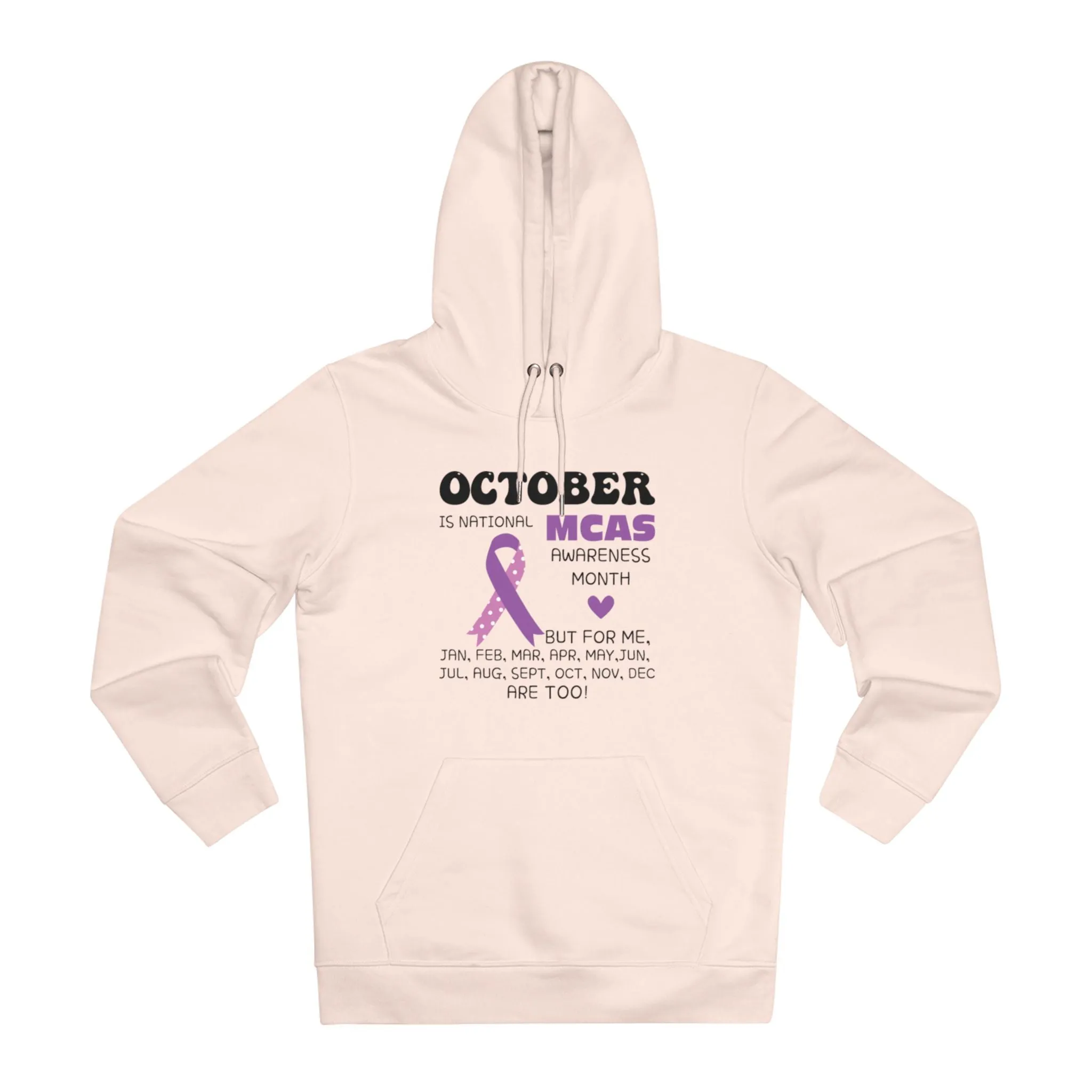 Awareness Month - MCAS in Pastel Aesthetic | Unisex Heavy Blend Organic Hoodie Sweatshirt