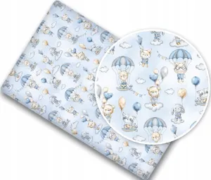 Baby Fitted Sheet 100% Cotton Mattress Toddler Bed 140x70cm Walk in the Clouds