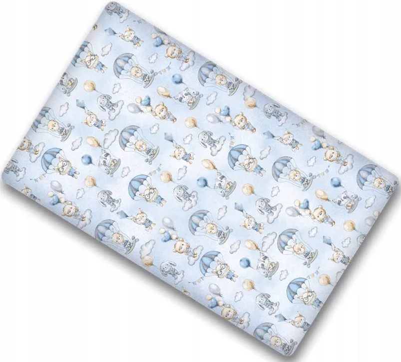 Baby Fitted Sheet 100% Cotton Mattress Toddler Bed 140x70cm Walk in the Clouds
