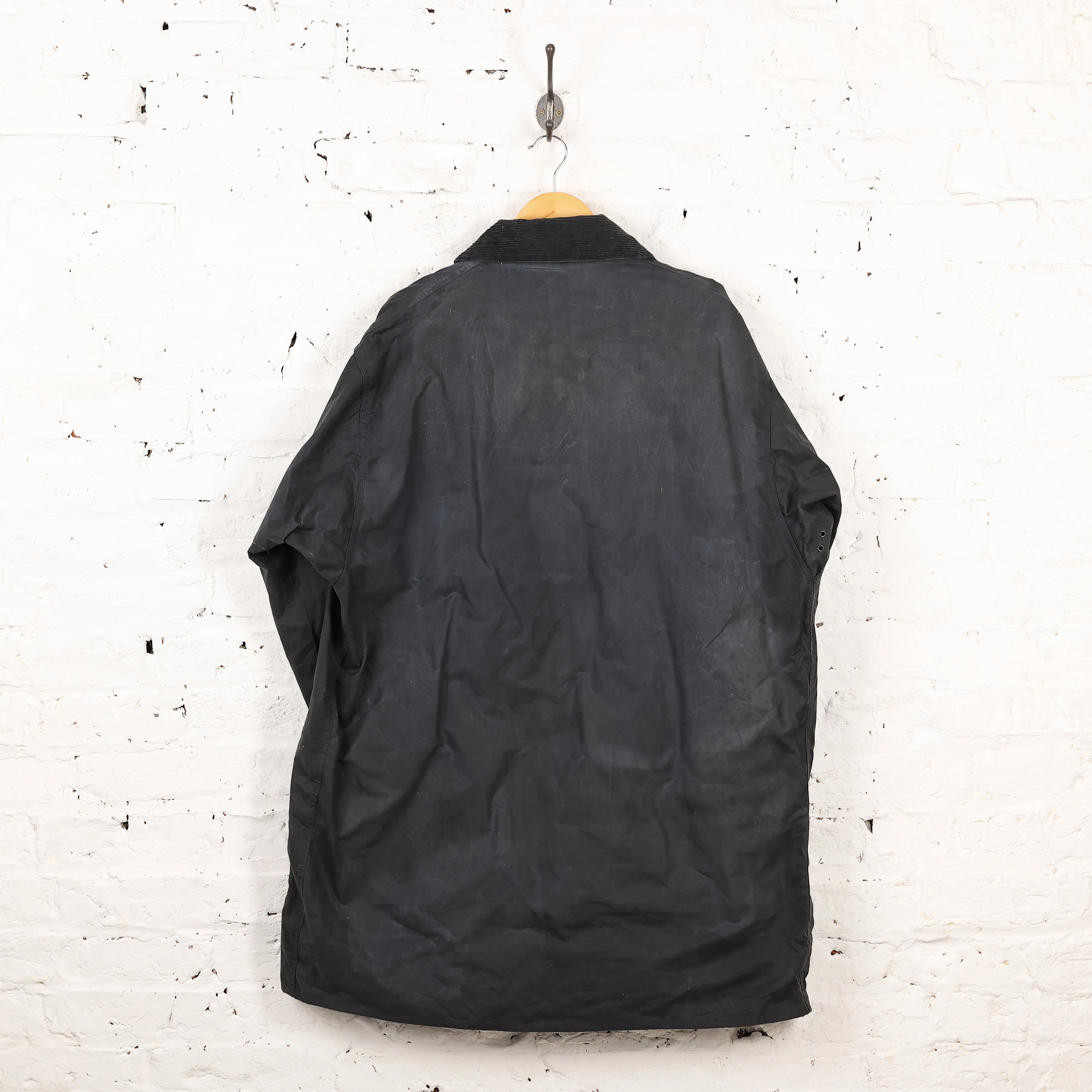 Barbour Border Wax Jacket Coat - Blue - XL