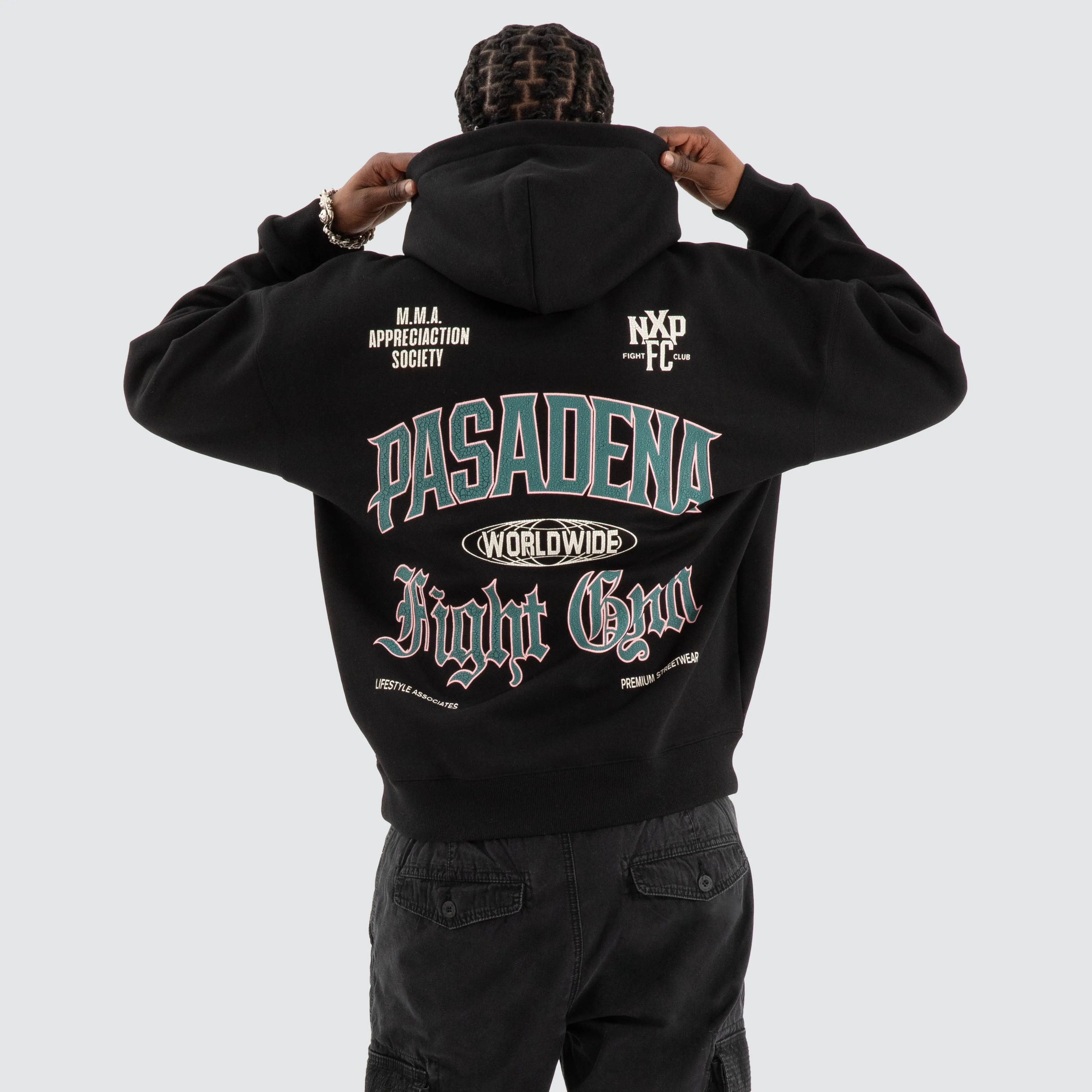 Battle Box Fit Hoodie Jet black