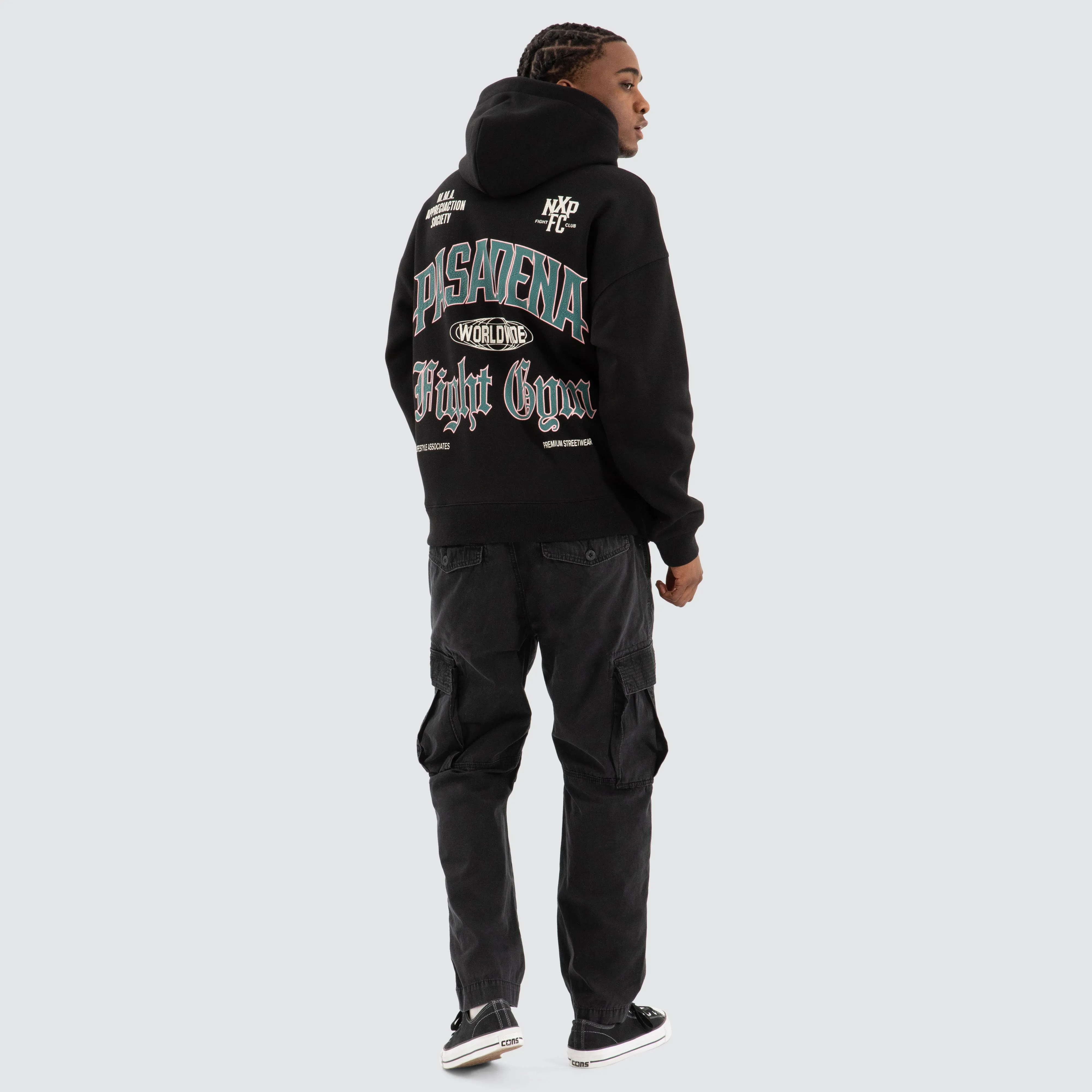 Battle Box Fit Hoodie Jet black