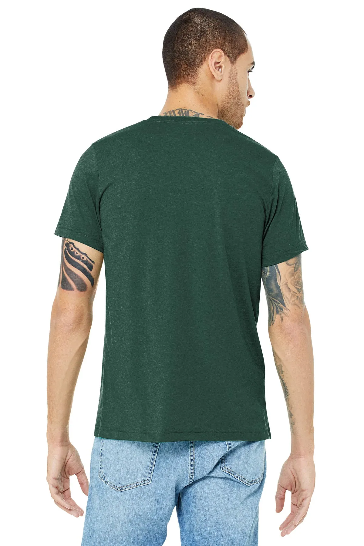 BELLA CANVAS  Unisex Triblend Short Sleeve Tee. BC3413 Solid Forest Triblend