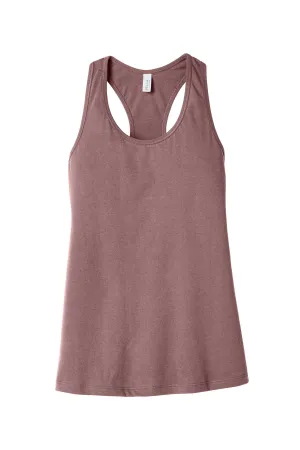BELLA CANVAS  Women's Jersey Racerback Tank. BC6008 Heather Mauve