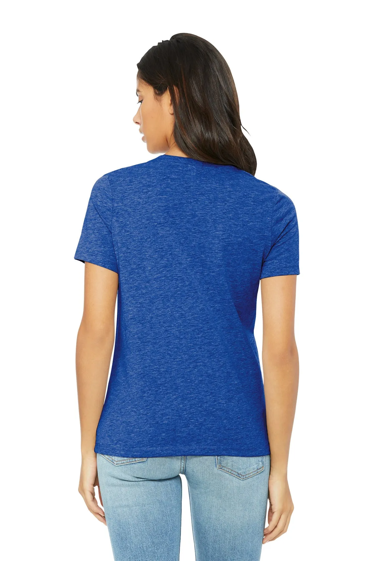 BELLA CANVAS Women's Relaxed CVC Tee BC6400CVC Heather True Royal