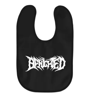 BENIGHTED | Black Baby Bib | "Logo"