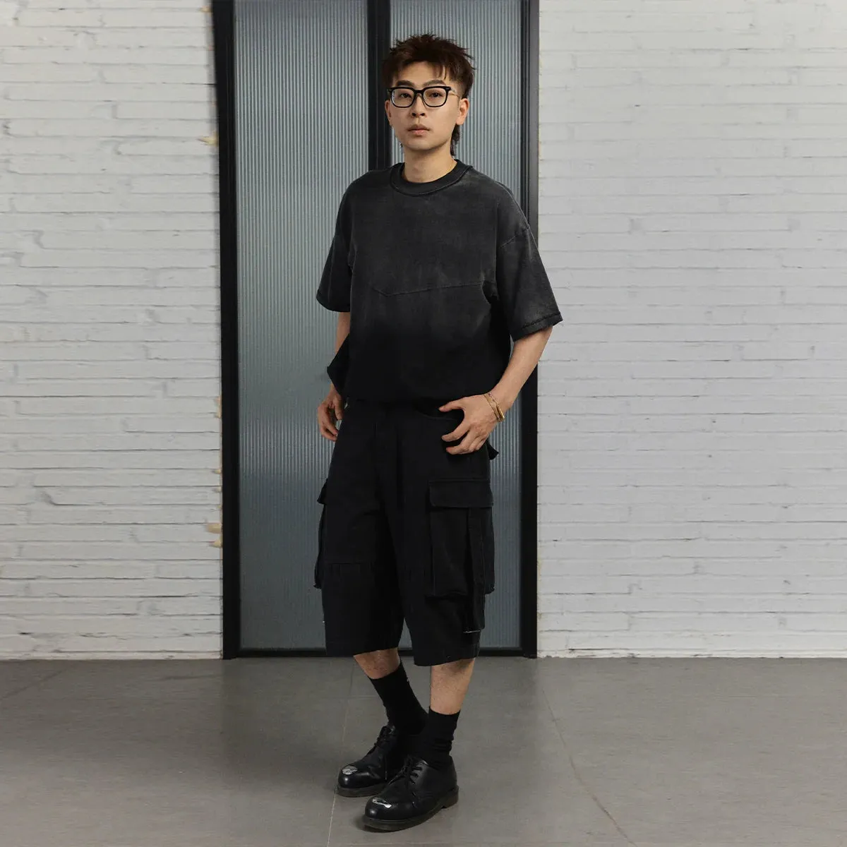 Black Cargo Shorts