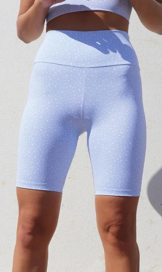 Blue Cloud Star Dust Body Luxe Biker Shorts