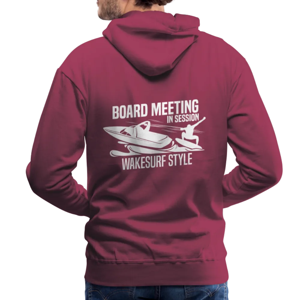 Board Meeting In Session Wakesurf Style Men’s Premium Hoodie