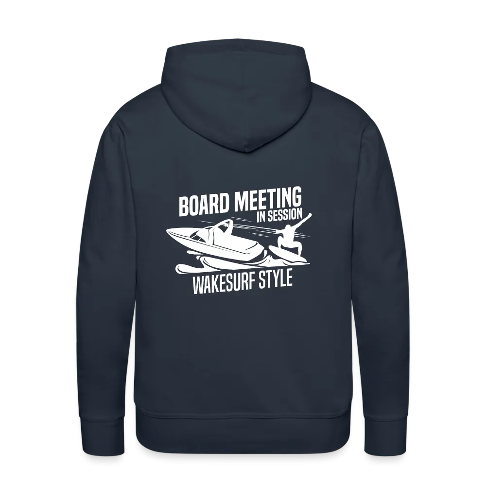Board Meeting In Session Wakesurf Style Men’s Premium Hoodie