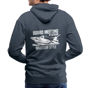 Board Meeting In Session Wakesurf Style Men’s Premium Hoodie