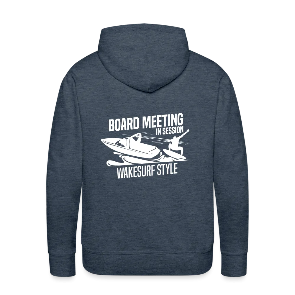 Board Meeting In Session Wakesurf Style Men’s Premium Hoodie