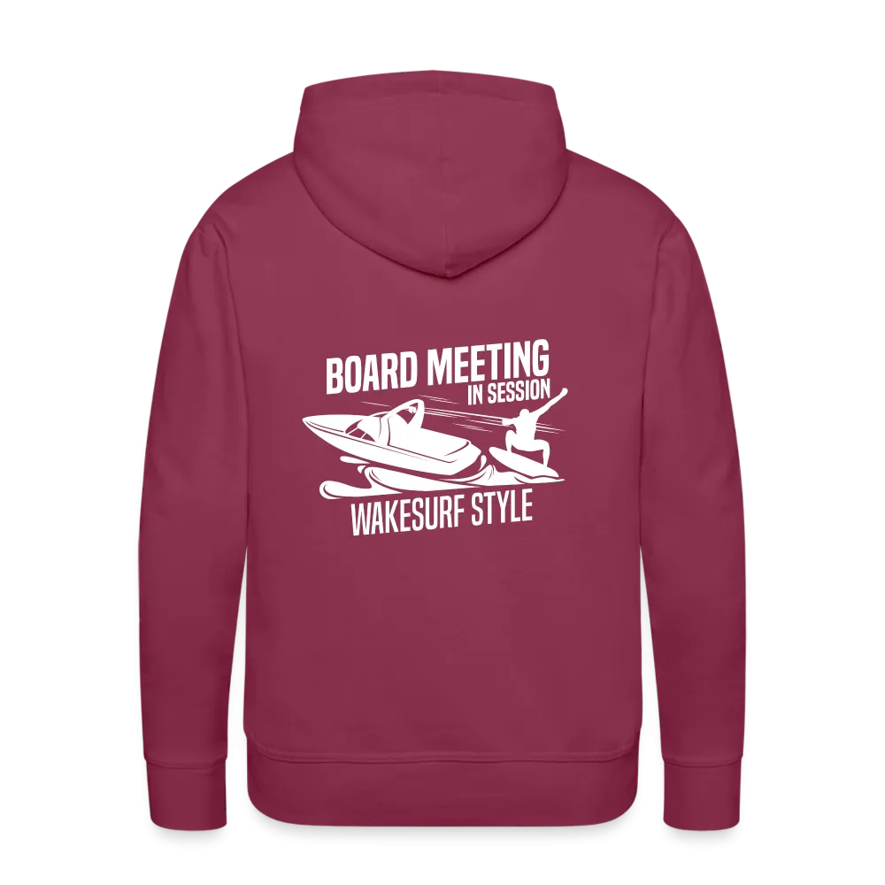 Board Meeting In Session Wakesurf Style Men’s Premium Hoodie