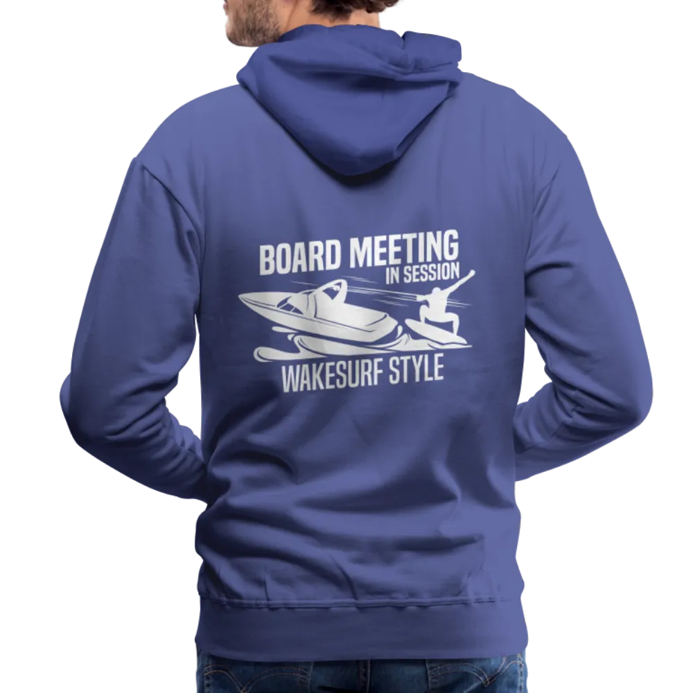 Board Meeting In Session Wakesurf Style Men’s Premium Hoodie