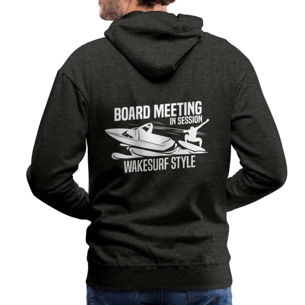 Board Meeting In Session Wakesurf Style Men’s Premium Hoodie