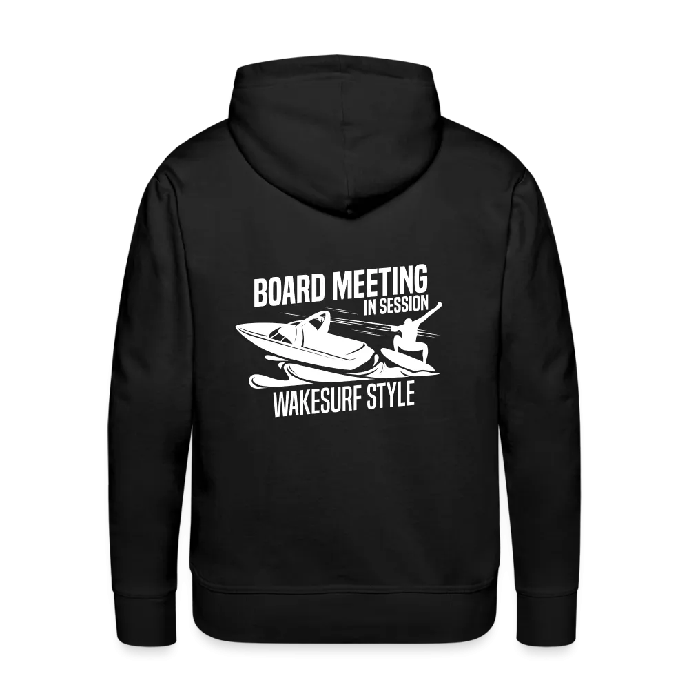 Board Meeting In Session Wakesurf Style Men’s Premium Hoodie