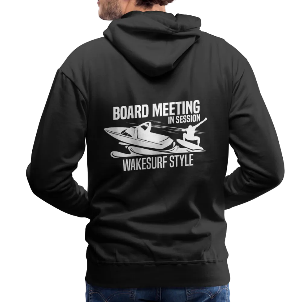 Board Meeting In Session Wakesurf Style Men’s Premium Hoodie