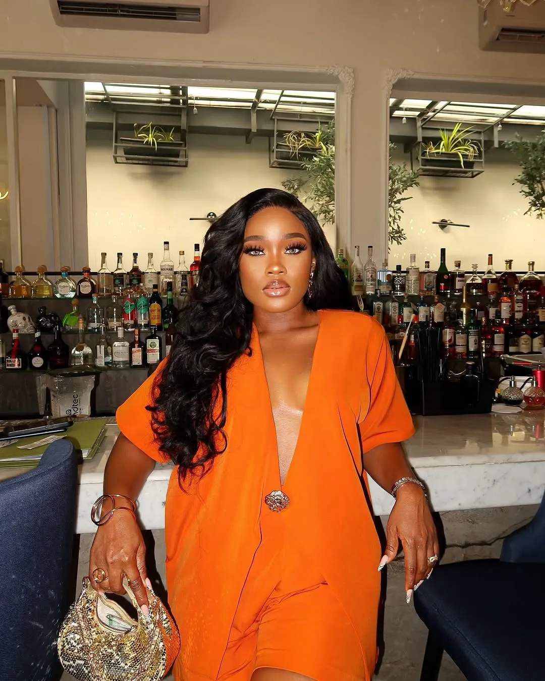 Bold Solid Color Short-Sleeve Top and High-Waist Shorts Two-Piece Set
