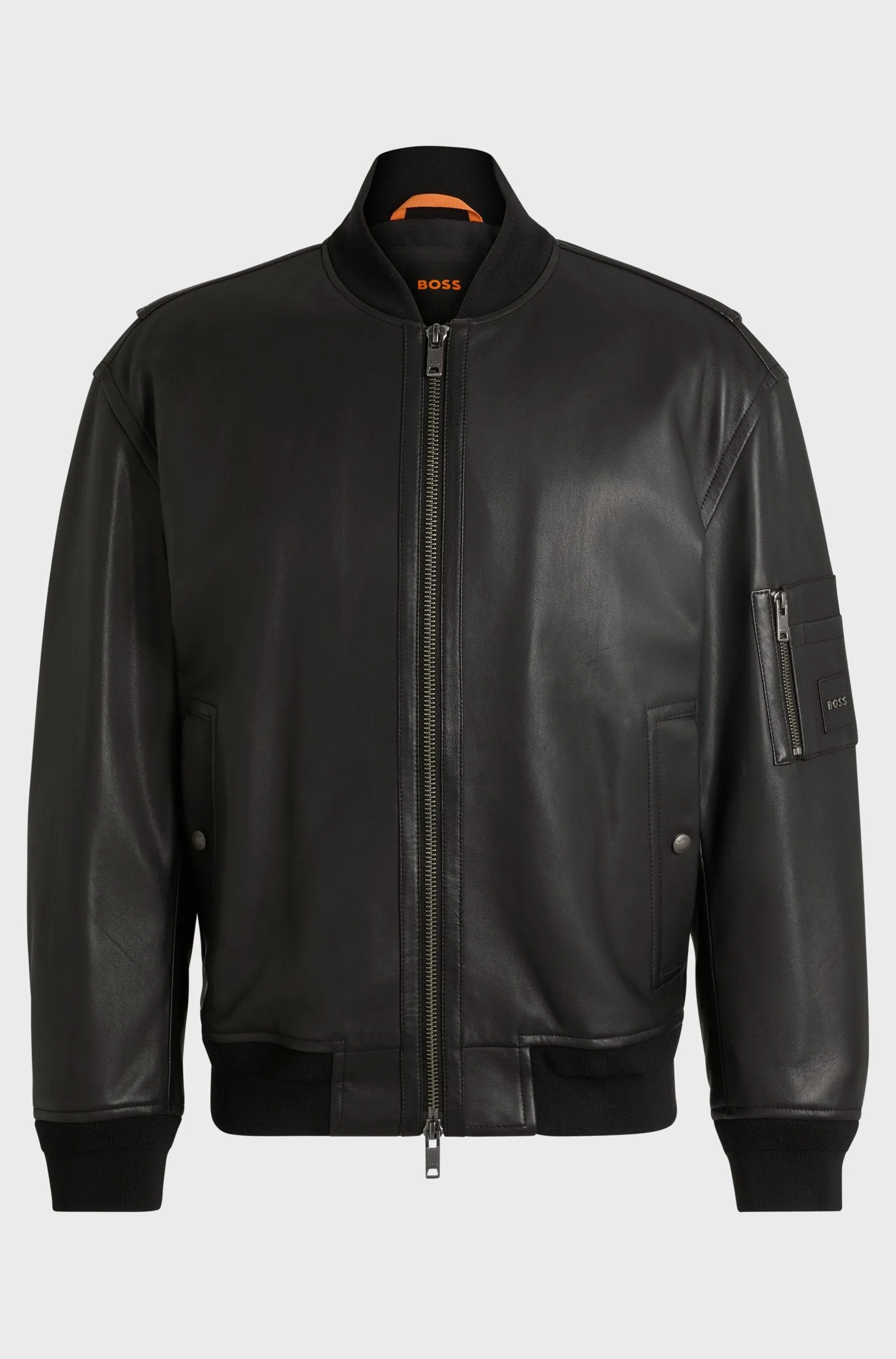 BOSS Casual Jackets Relaxed Fit in Leather - JUGE 10263675 01-50522223