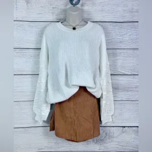 Boutique Brand Bubble Sleeve Knit Sweater 💗