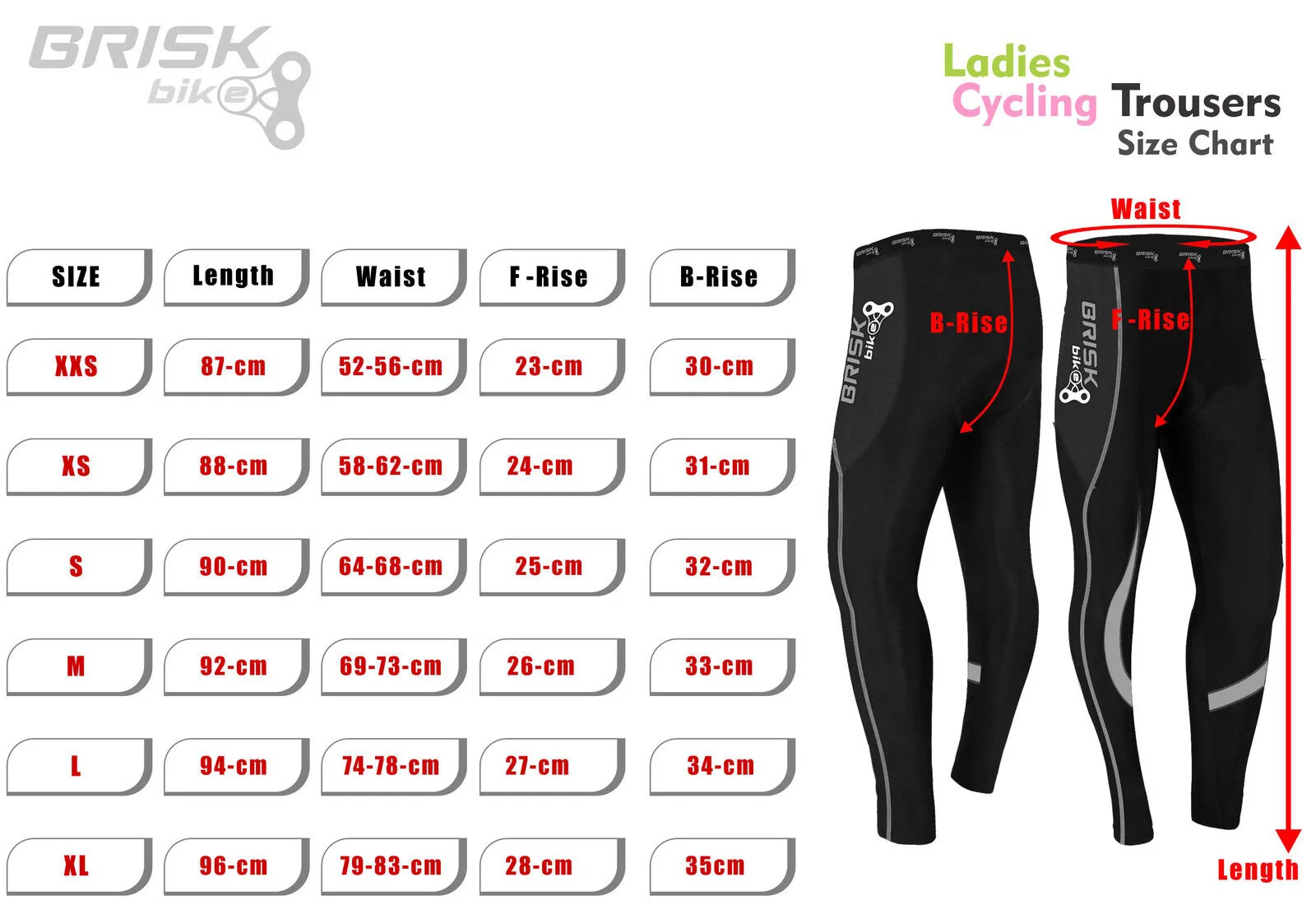 Brisk Bike Ladies Cycling Tights Padded Winter Thermal Pants Womens Bicycle Trousers, mountain bike trousers,padded mtb trousers, womens cycling bottoms