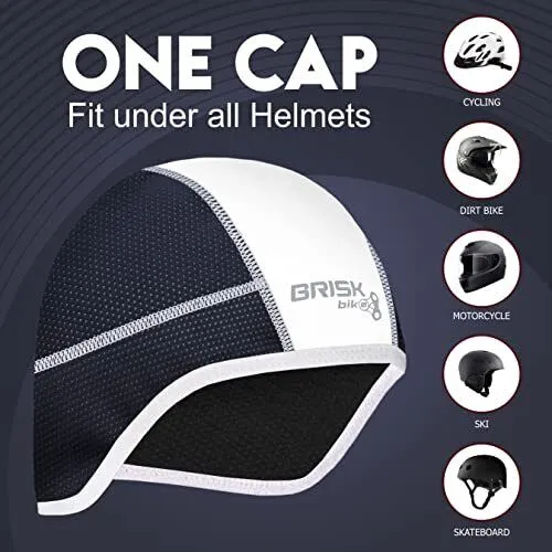 Brisk Bike Synthetic Cycling Cap Cycling Gear Cycle Helmets Winter Hats Biking, mtb skull cap, cycling skull cap, bicycle helmet cap, winter skull cap for cycling