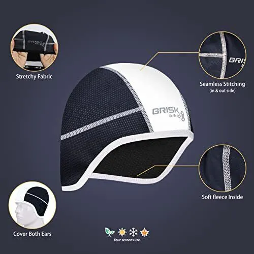 Brisk Bike Synthetic Cycling Cap Cycling Gear Cycle Helmets Winter Hats Biking, mtb skull cap, cycling skull cap, bicycle helmet cap, winter skull cap for cycling