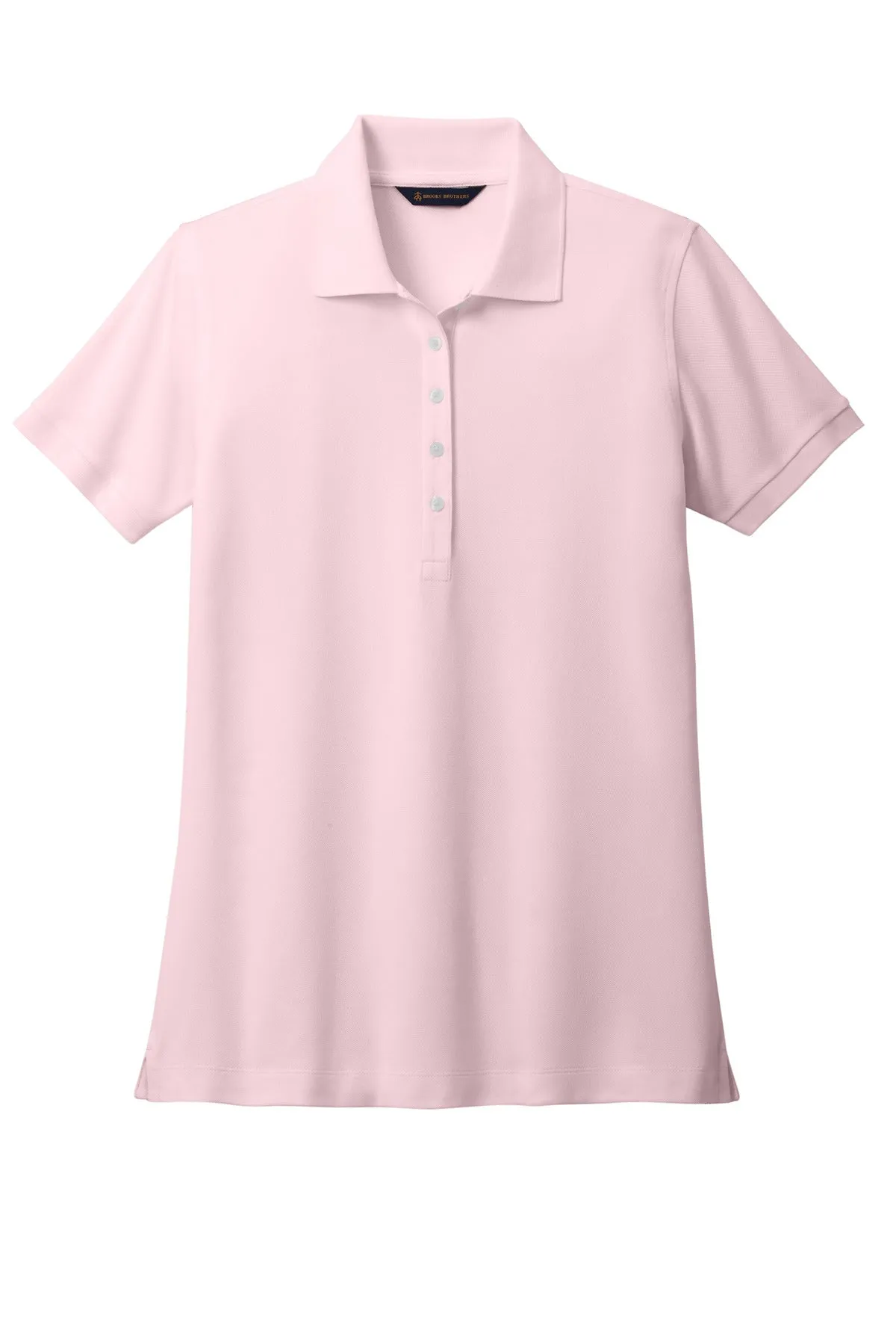 Brooks Brothers Women's Pima Cotton Pique Polo BB18201 Pearl Pink