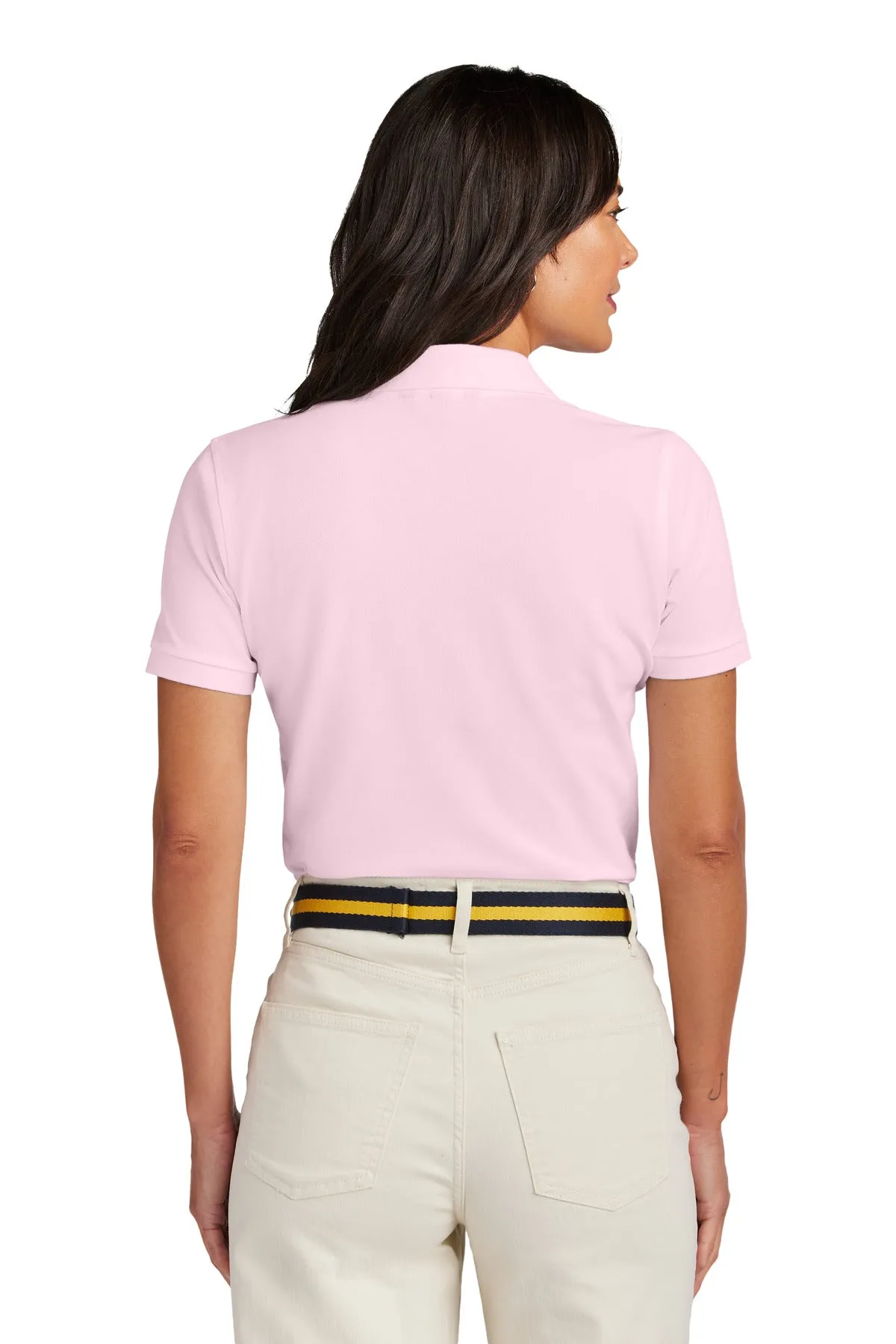 Brooks Brothers Women's Pima Cotton Pique Polo BB18201 Pearl Pink