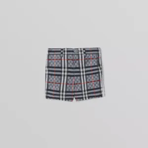 Burberry Baby Stretch Cotton Tailored Shorts