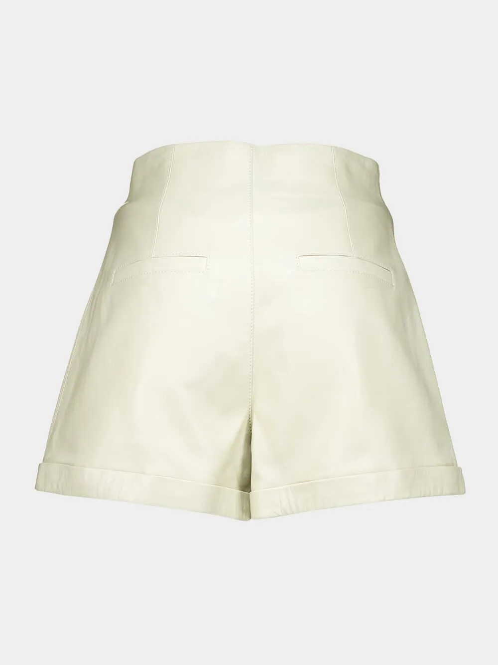 Button Detailed High Waist Shorts