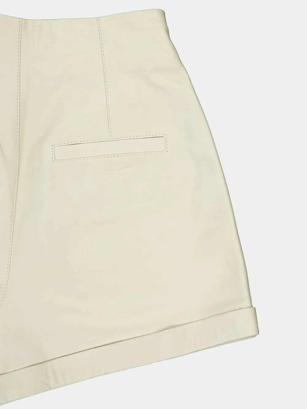 Button Detailed High Waist Shorts